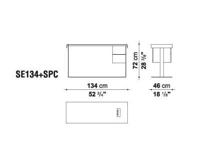 Деревянный стол с ящиками B&B Italia Eileen ARCH-00135623 - Вид №3