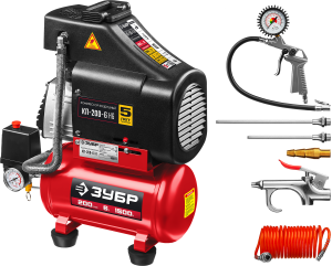 Компрессор поршневой безмасляный Зубр КП-200-6 Н6 8198528