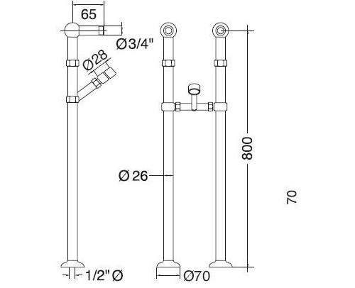 ML.RIC-20.100.CR Колонны напольные Migliore Lady - Вид №3