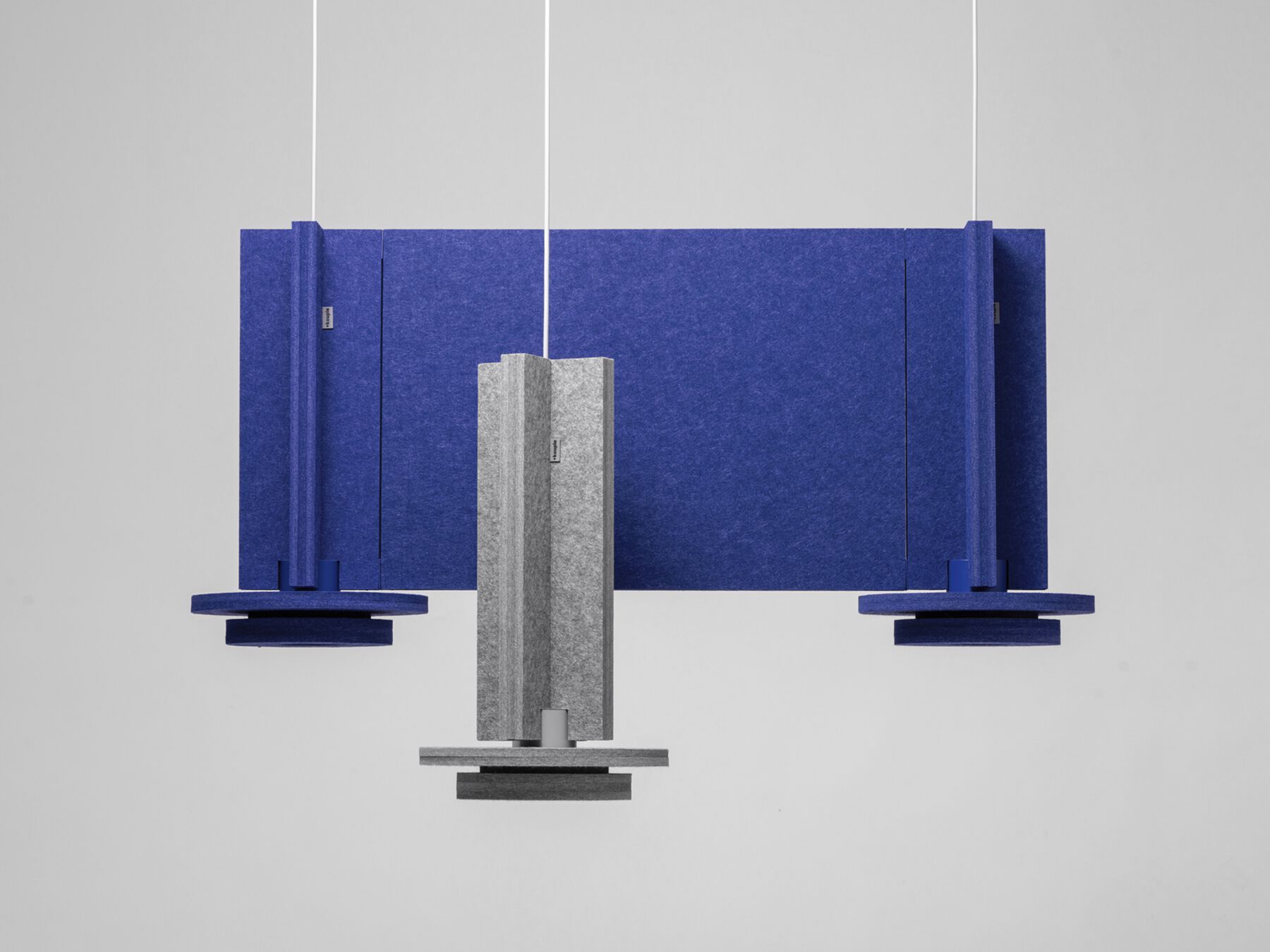 Рециркулированный Pet модульный акустический подвесной светильник +kouple JEFFREY ARCH-00078302