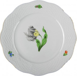 54952 Herend Тарелка закусочная 21см "Китти" (черная) Фарфор