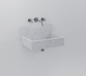 com_EXLAVFRIEZE2L/WM Подвесная раковина настенная прямоугольная Ex.T Frieze белая