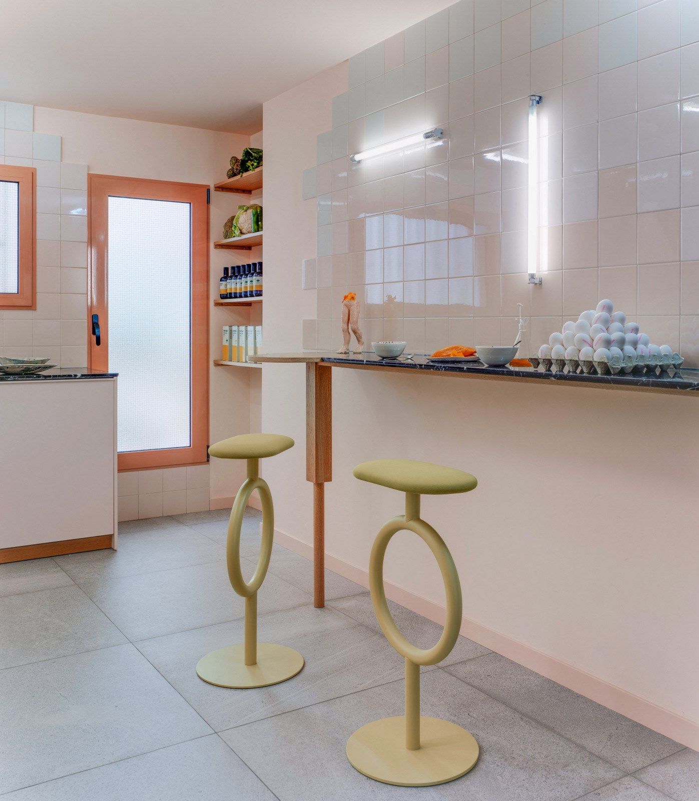 Стул из стали и ткани с подставкой для ног SANCAL ARCH-00147138 - Вид №12