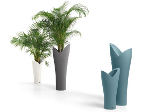 Высокий садовый горшок из полиэтилена