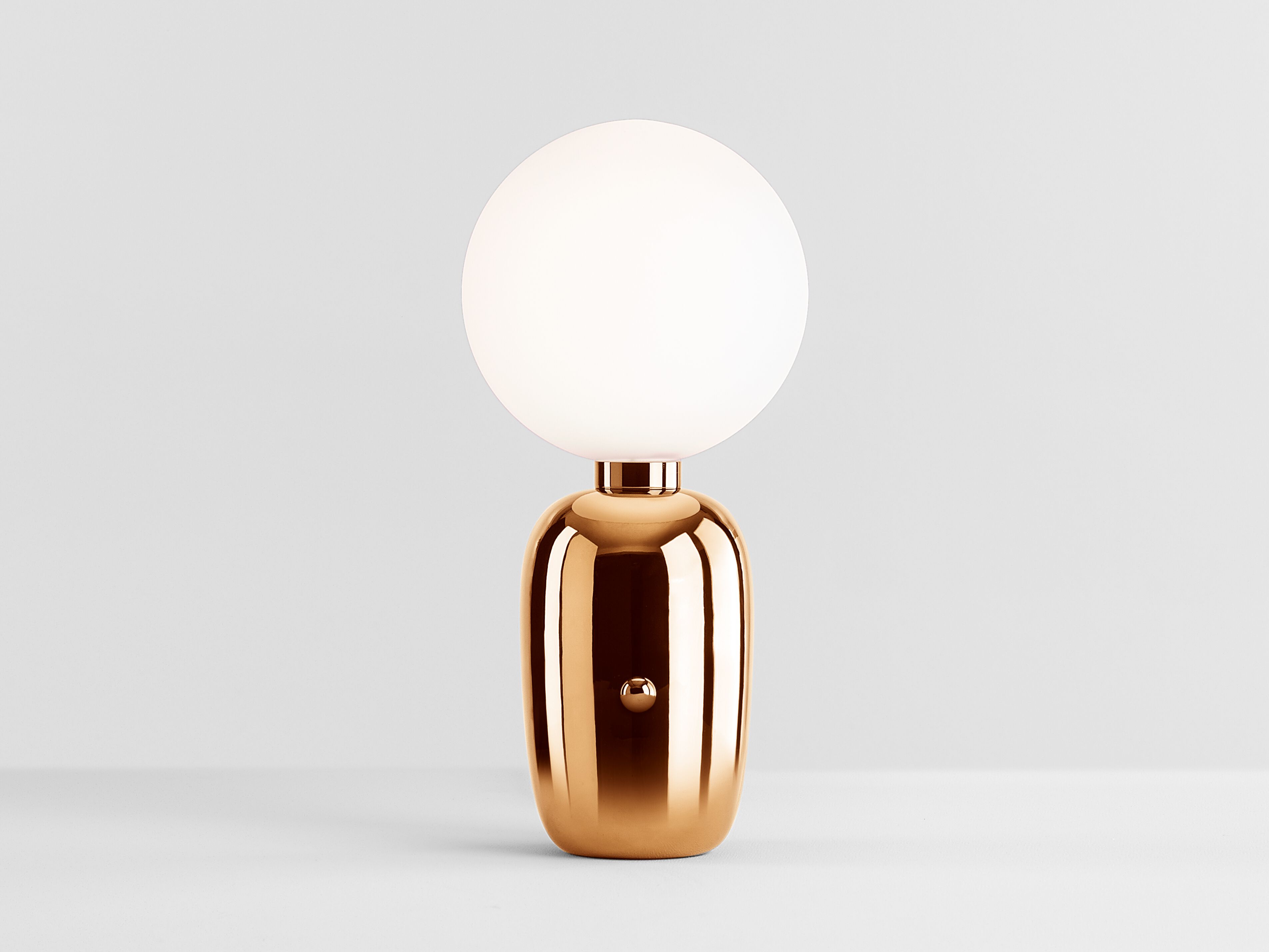 Керамическая и опаловая стеклянная настольная лампа с диммером PARACHILNA Aballs ARCH-00068946