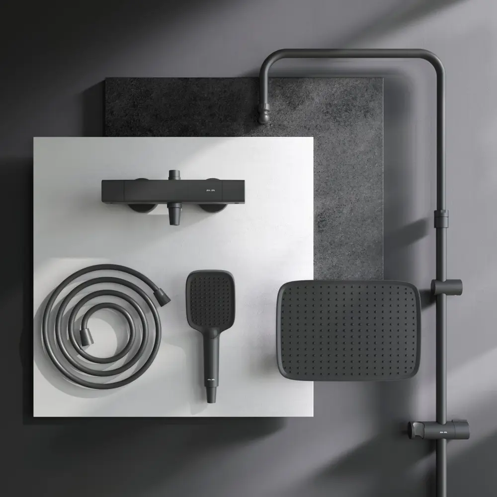 Душевая система AM.PM Flash с термостатом и 3 режимами подачи воды 89346528 STLM-1000969 - Вид №8