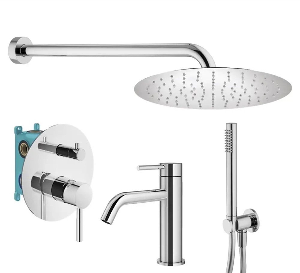 91719917 Комплект смесителей для душа Plumberia Selection KITXO18CR53, Хром STLM-0993961