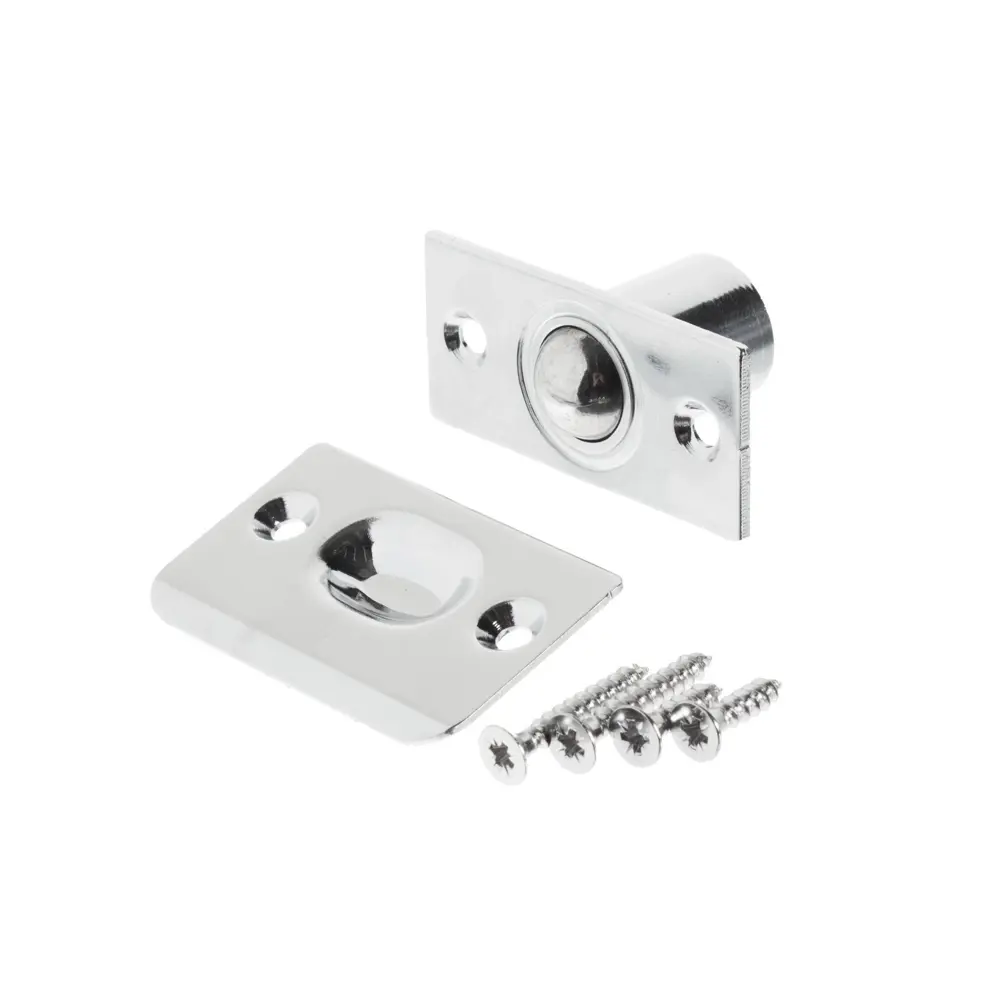Шариковый фиксатор Apecs R-0001, 21х19 мм, сталь, цвет хром 12264214 STLM-2001715  - Вид №1