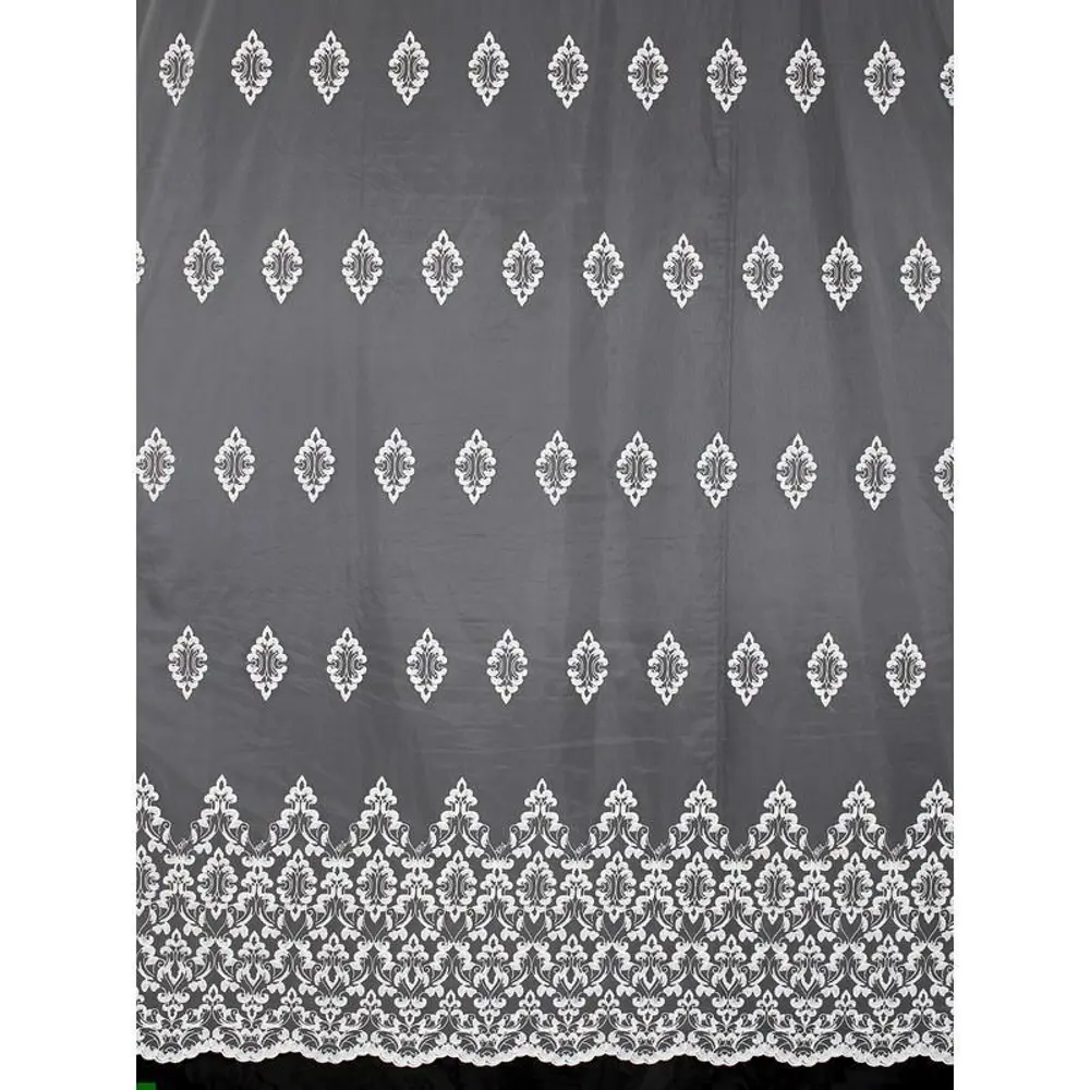 Тюль с вышивкой на сетке «Вензеля» 1 п/м 280 см цвет кремовый ELIT HOME STLM-2107002 - Вид №1