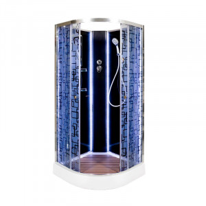 ЕМ1511 L N с гидромассажем (гм.) Душевая кабина DETO Серия EM