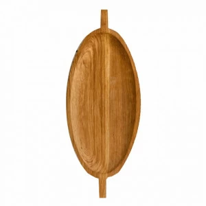 Поднос овальный 30x70 см коричневый FUGA ECO WOOD 123607 Коричневый