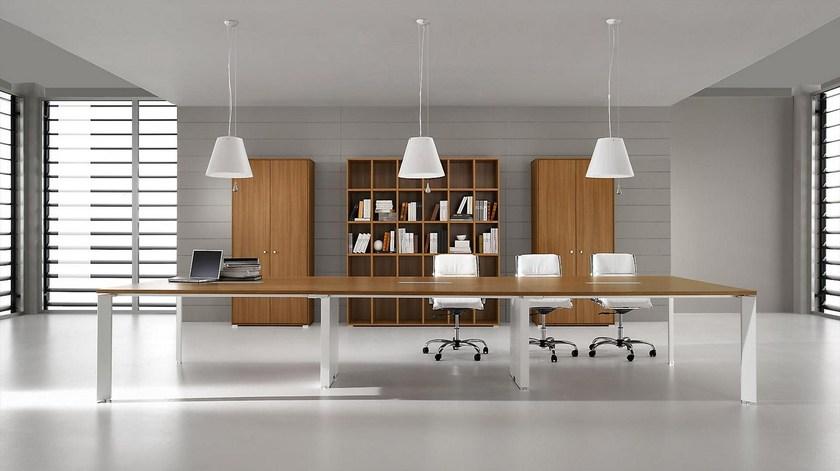 IFT Высокий офисный блок из фанерованной древесины с распашными дверями Pratiko sun-id-1502298 - Вид №2