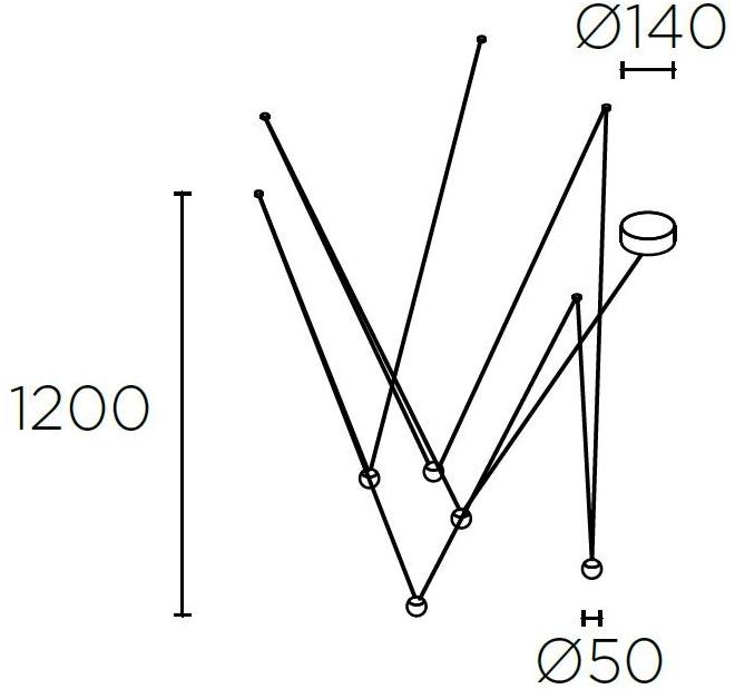 LEDS C4 Светодиодный подвесной светильник прямого света из алюминия Punto sun-id-1415400 - Вид №3