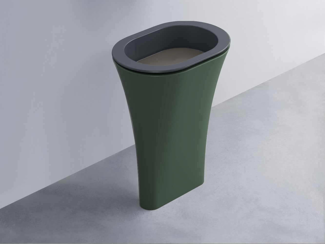 AMLA65-BA+AMPILO-FN+AMCOLO-MU Раковина Amedeo Ovale отдельностоящая cielo Enjoy + Amedeo Ceramica Cielo