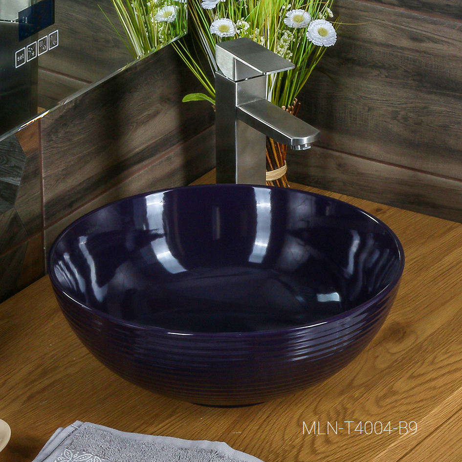 Накладная раковина melana mln-t4004-b9 (фиолет) T4004-B9-806 - Вид №3