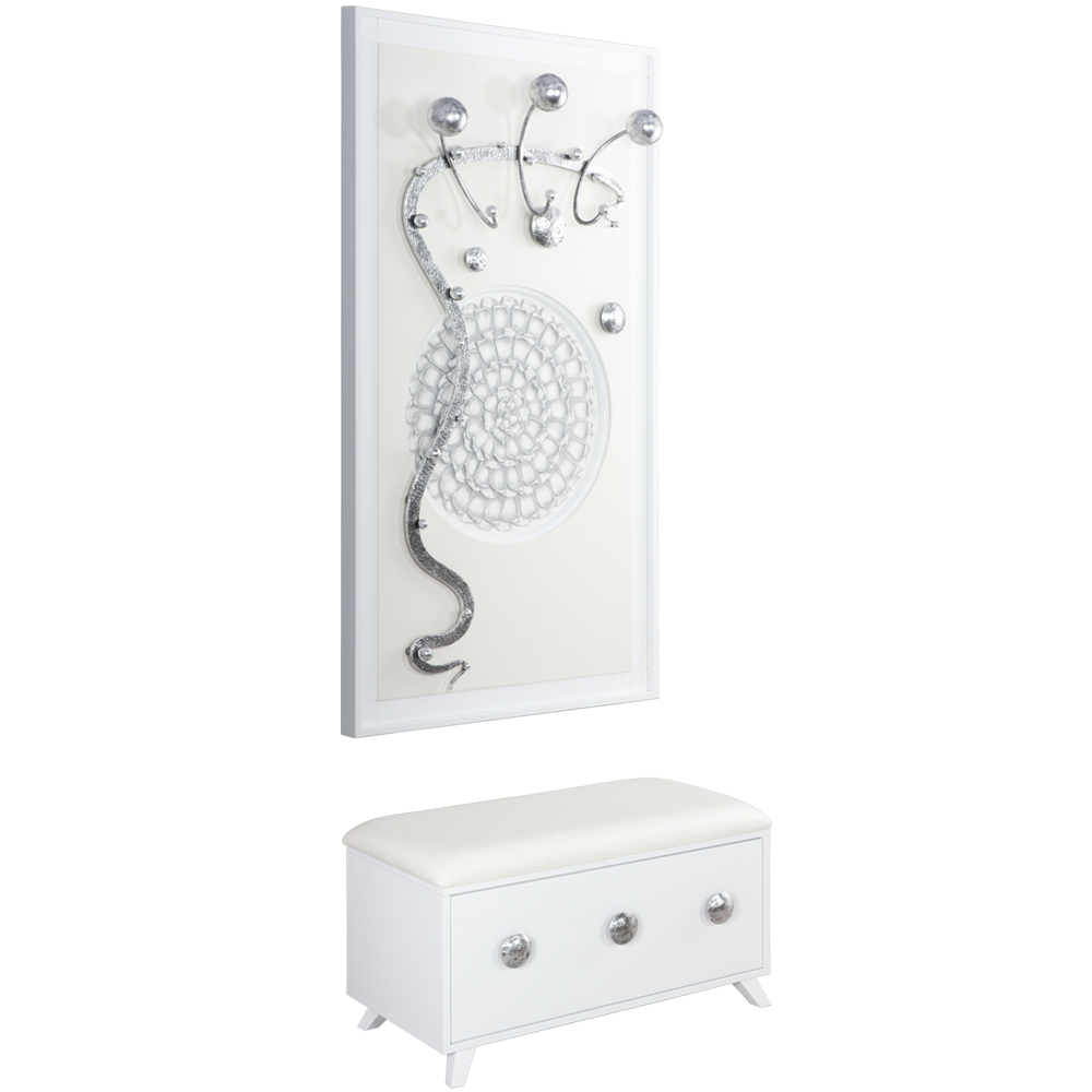 15006,14022 Настенная прихожая Heri 1 Айс BOGACHO 4627179651787, 4627179651718 - Вид №1