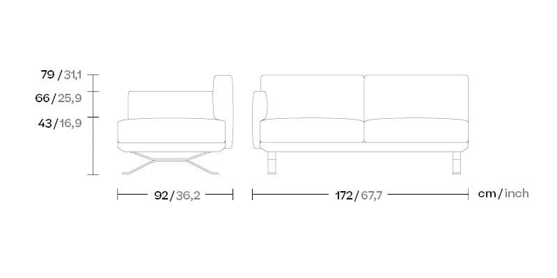 Тканевый модульный садовый диван Kettal Boma ARCH-00084392 - Вид №14