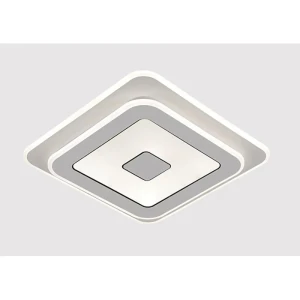 91920565 Люстра потолочная светодиодная Myfar Button MR9001-CL с пультом управления 28 м² теплый белый (желтый) свет цвет белый STLM-1448410