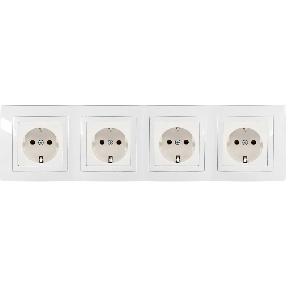 Рамка для розеток и выключателей Systeme Electric Unica 4 поста, цвет бежевый 10155559 STLM-2142134 - Вид №2
