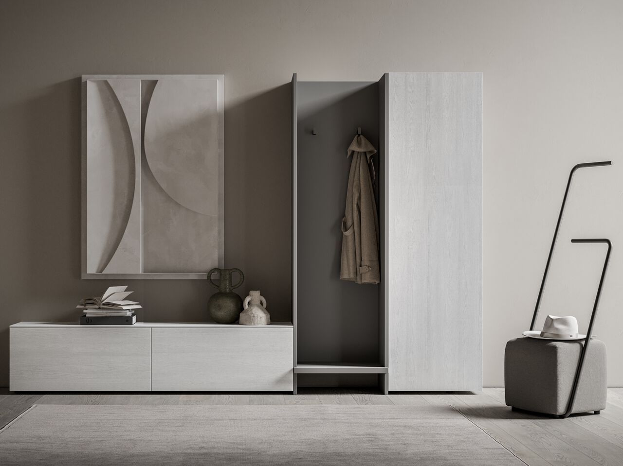 Деревянная секционная прихожая Santalucia Mobili HND053 ARCH-00083772