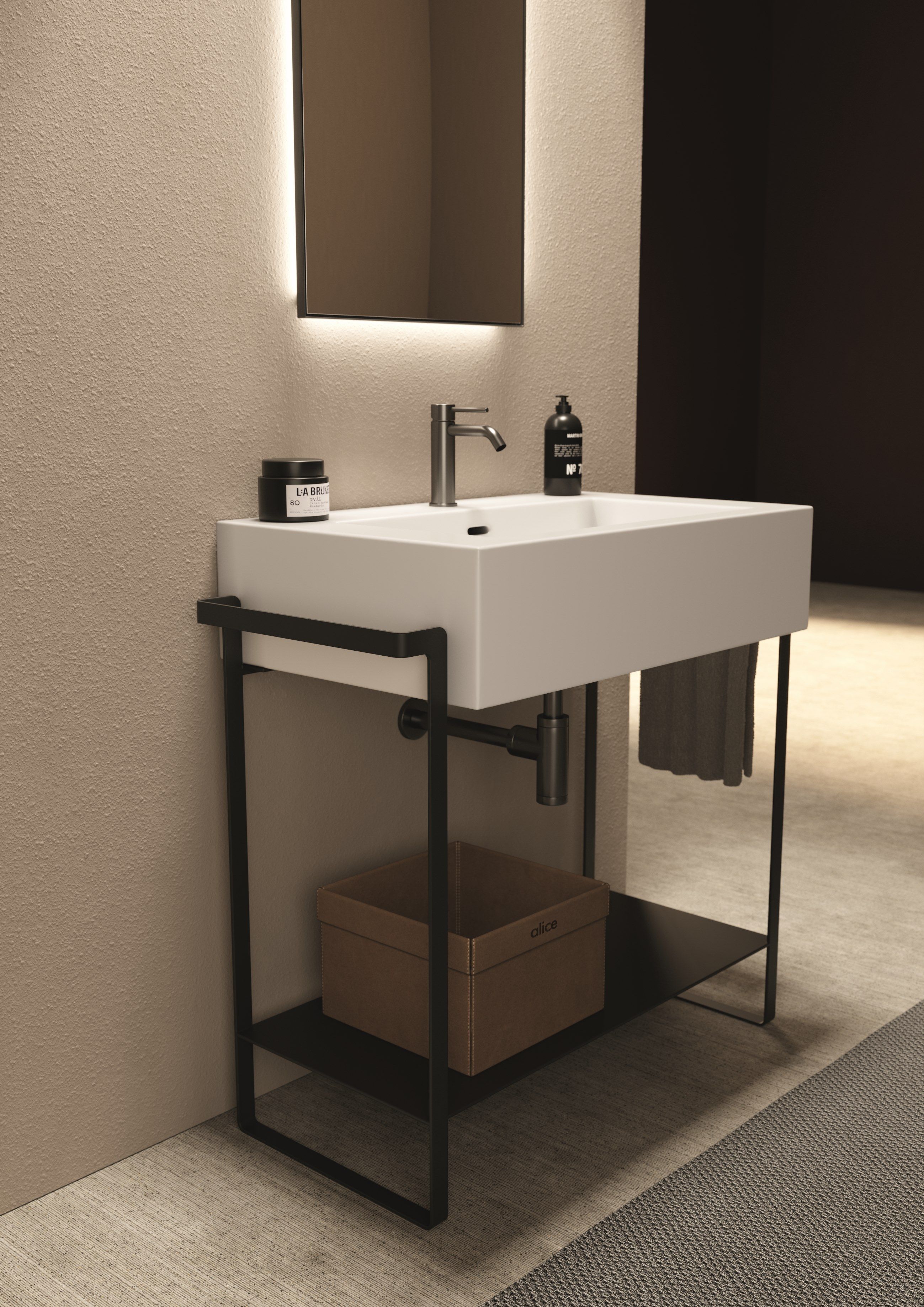 Керамическая прямоугольная подвесная раковина Alice Ceramica ARCH-00116397 - Вид №6