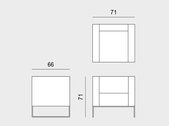 Тканевое кресло с подлокотниками Viganò Cubino ARCH-00099950 - Вид №3