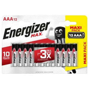 Батарейка алкалиновая Energizer Max AAA/LR06 12 шт.