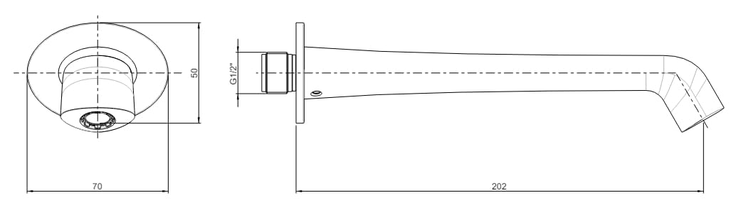 Настенный дозирующий носик для умывальника Rubinetterie Frattini Delizia ARCH-00124455 - Вид №5