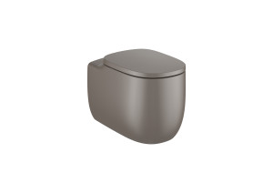 AZ470B1660 Настенный унитаз без ободка с двойным выпуском (включает чашу и мягкую крышку) ROCA Beyond