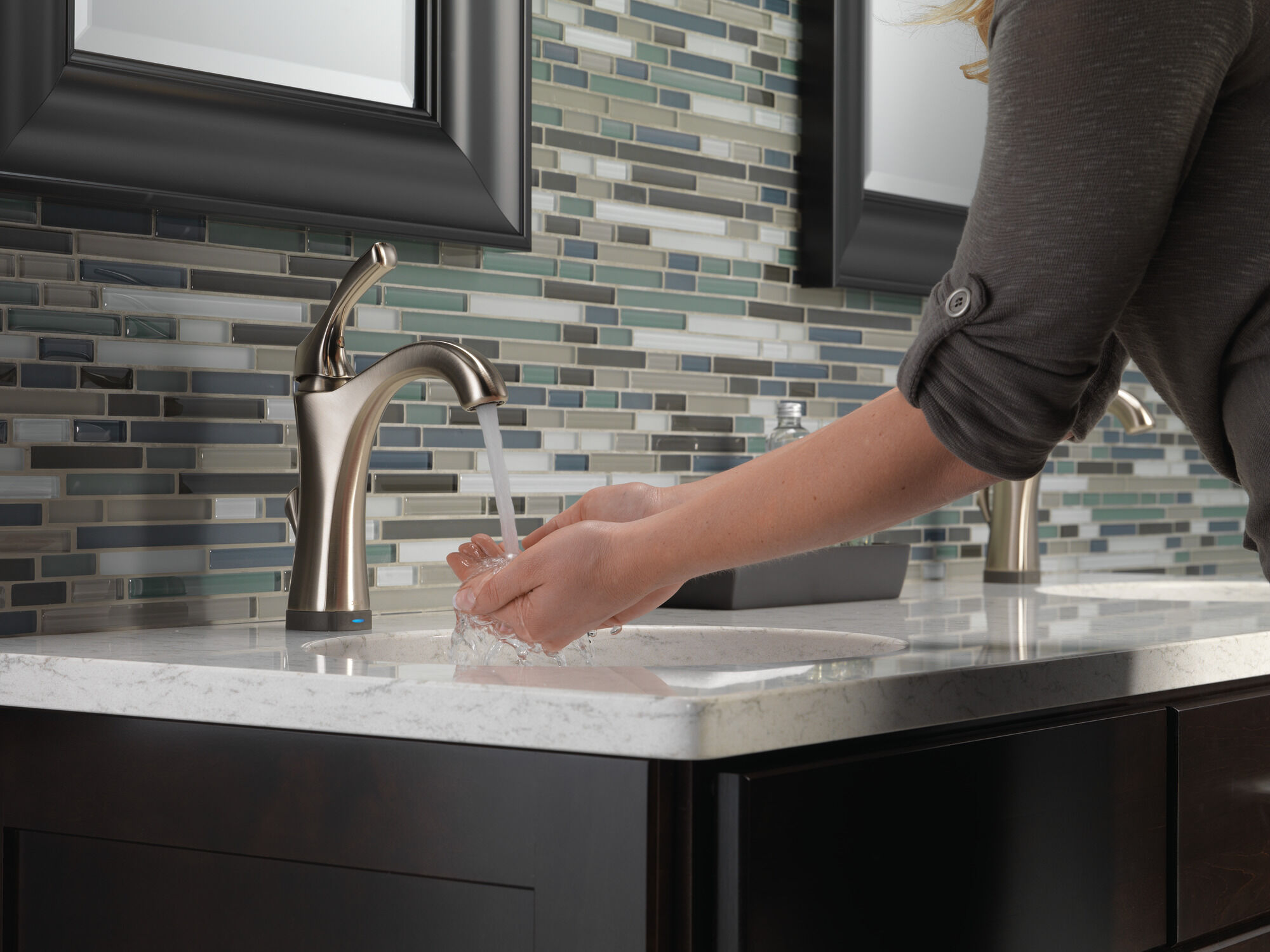 Смеситель для ванной с одной ручкой с технологией Touch2O.xt® Delta Faucet 592T-SS-DST - Вид №7