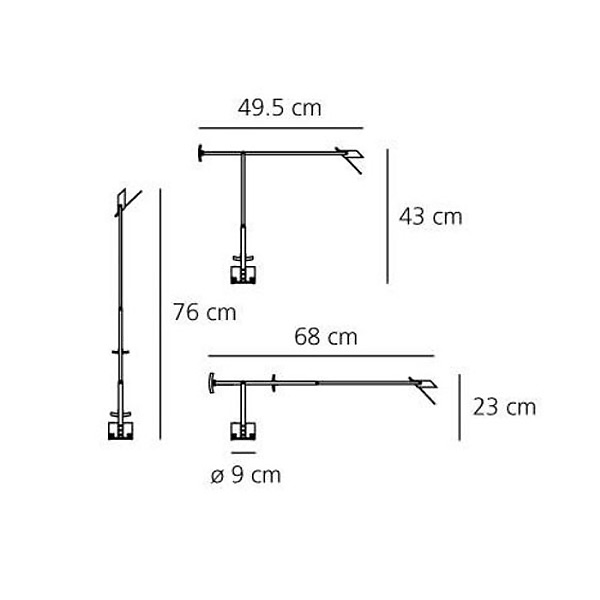 Настольная лампа 43х49,5 см бежевая Tizio A008130 ARTEMIDE  00-3883001 Бежевый;белый  - Вид №10