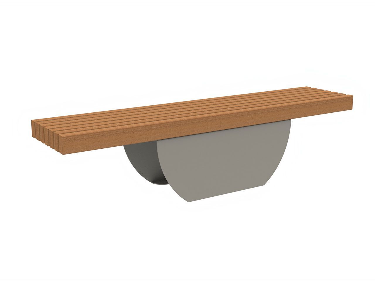 Стальная и деревянная скамья Lazzari ECLISSE ARCH-00068840 - Вид №6