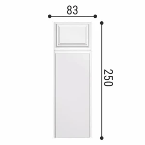 91581740 База декоративная Bello deco Б1 250x82x31мм цвет белый STLM-1366835