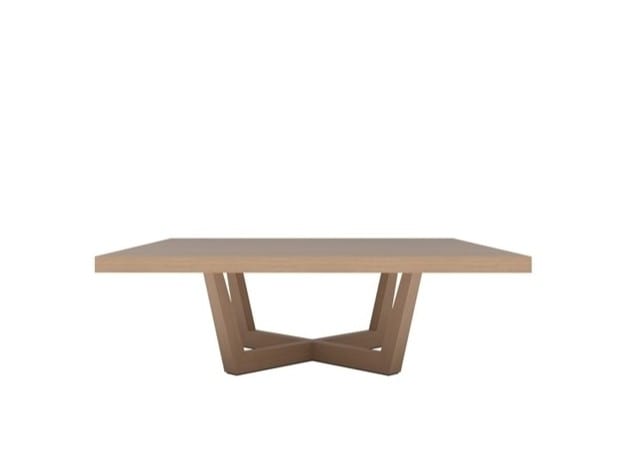 Низкий квадратный журнальный столик из дуба Andreu World Uves ARCH-00104585