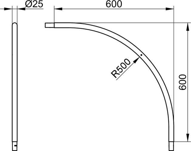 14925170000 Труба угловая 90° KEUCO Plan - Вид №2