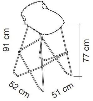 Caimi Brevetti Кожаный табурет с подставкой для ног Kaleidos sun-id-1449102 - Вид №2