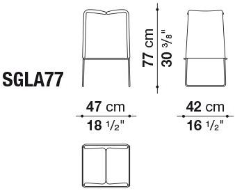 B&B Italia Высокий табурет из саночной ткани Lazy '05 sun-id-1479422 - Вид №4