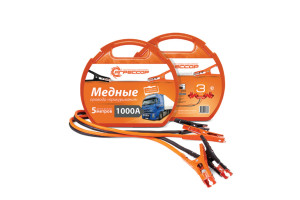 16423219 Пусковые провода 1000 А, морозостойкие, длина 5 м, пластиковый кейс AGR1000 Агрессор