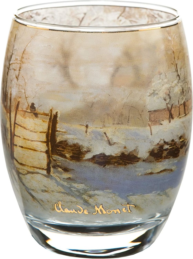 10601113 Goebel Подсвечник " Зимний пейзаж" 10см Стекло 