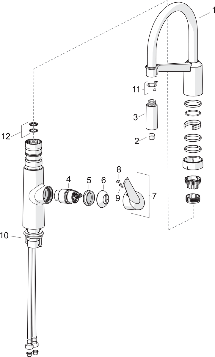 Oras 2738F Смеситель для кухни 2738F Optima Хром  - Вид №4
