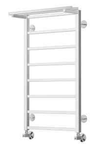 4660059582498 СТАНДАРТ Контур с полкой П8 500х900 Полотенцесушитель TERMINUS RAL 9005 матовый