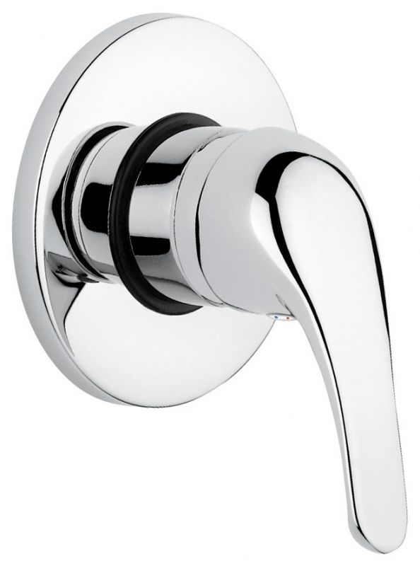 9009BC Смеситель Ambra внутристенный, цвет белый-хром EMMEVI