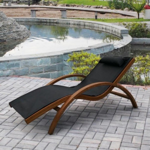 AFM-503A Шезлонг-лежак Мальта AFM-503 Black Afina