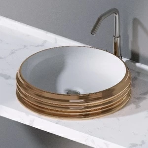 L608255 Накладная раковина на столешницу  круглая A. e T. Italia GLASS