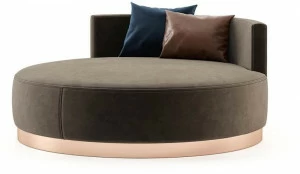 Laskasas Круглая кровать-пуф из ткани