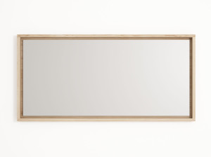 Настенное зеркало с рамкой для ванной комнаты