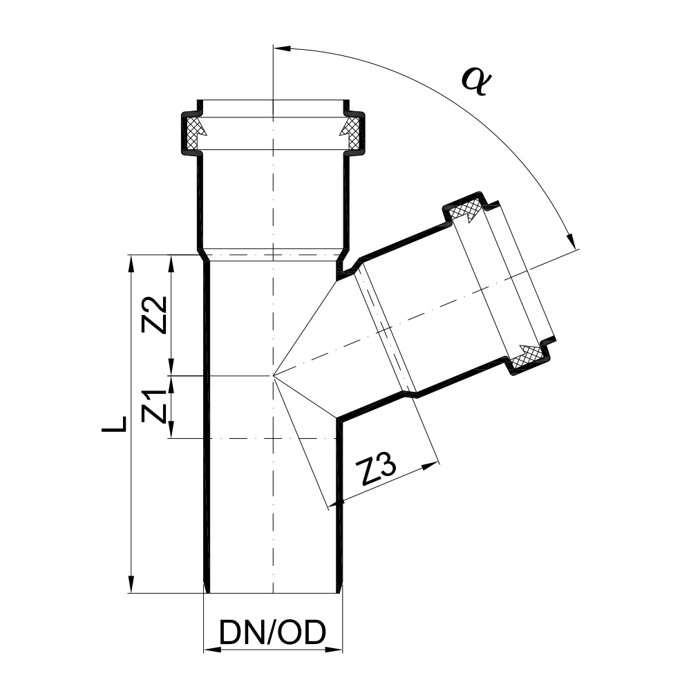 02225 Тройники Tece  - Вид №1