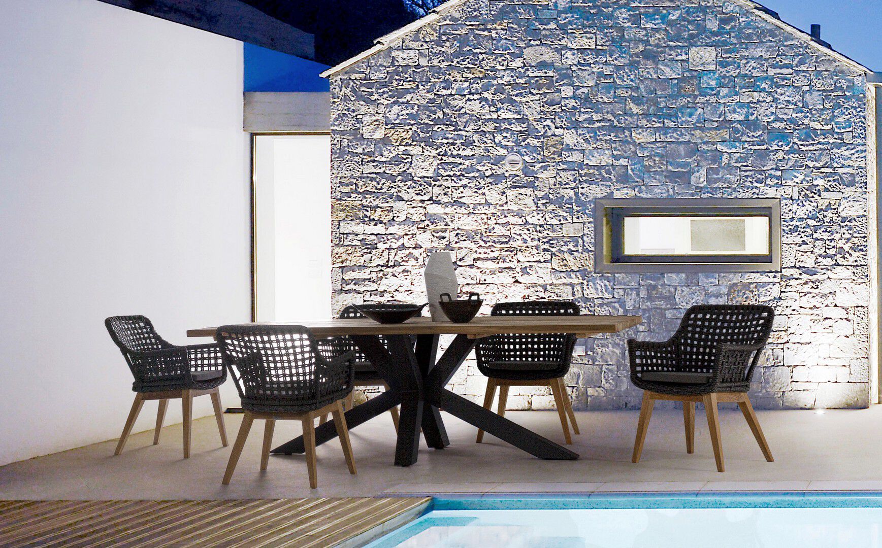 Синтетическое волокно сад стул с подлокотниками BIZZOTTO MADISON ARCH-00062100 - Вид №14