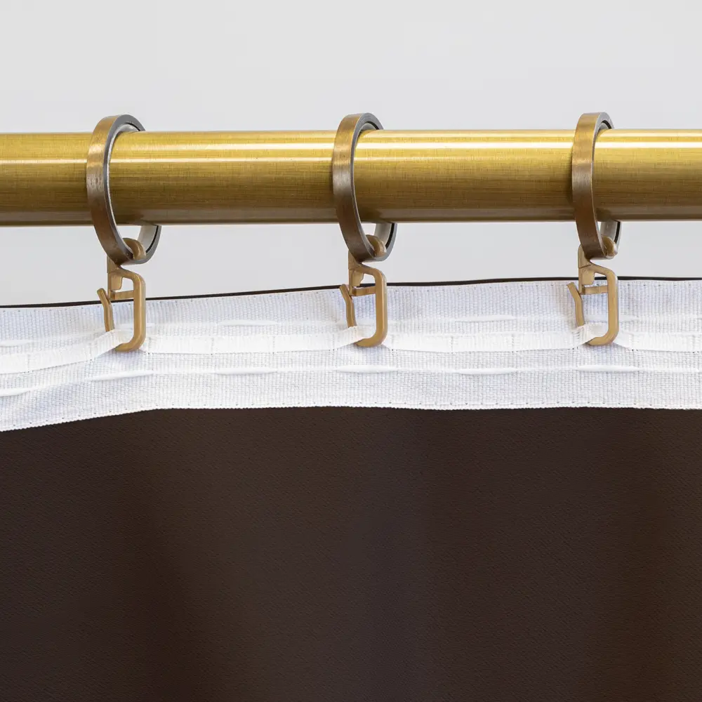 GARDEN Штора на ленте 200x280 см в элегантном коричневом цвете 89390608 STLM-1577461 - Вид №4