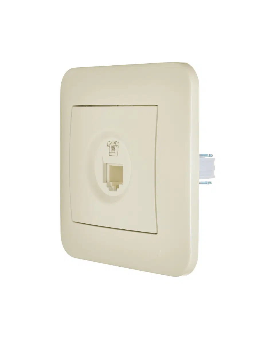ASTI Розетка телефонная евро крем LEZARD 7081-0303-137